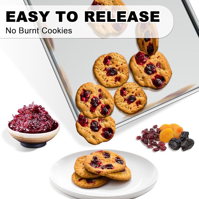 Half Sheet Pans with Rack Set, 13 Inch Commercial Quality Baking Sheet Pan Set - Image 7