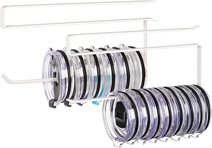 2 Pack Tumbler Lid Organizer, Horizontal Tumbler Lid Storage Hook Up to 20 Lids by JOLENSOY