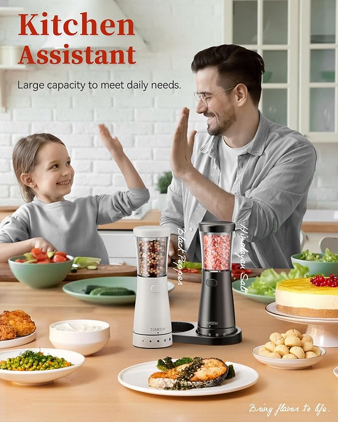 Electric Salt and Pepper Grinder Set - Image 8