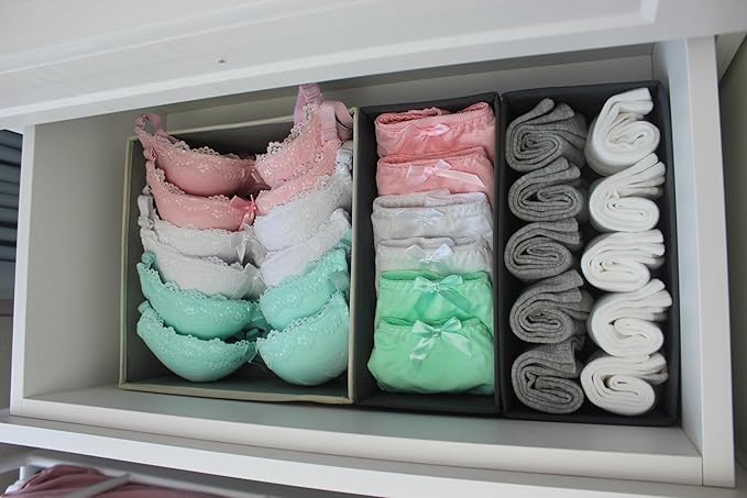 Bructhun Sock Drawer Organizer 3 Pack - Image 9