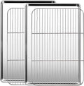 Baking Sheet with Racks Set, Stainless Steel Baking Sheets with Cooling Racks by GIUOIDUO