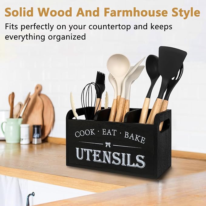 Farmhouse Cooking Utensils Organizer - Image 2