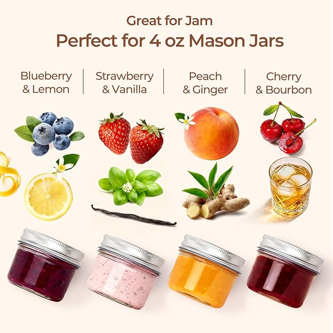ComSaf Mini Mason Jars 4oz - Image 5