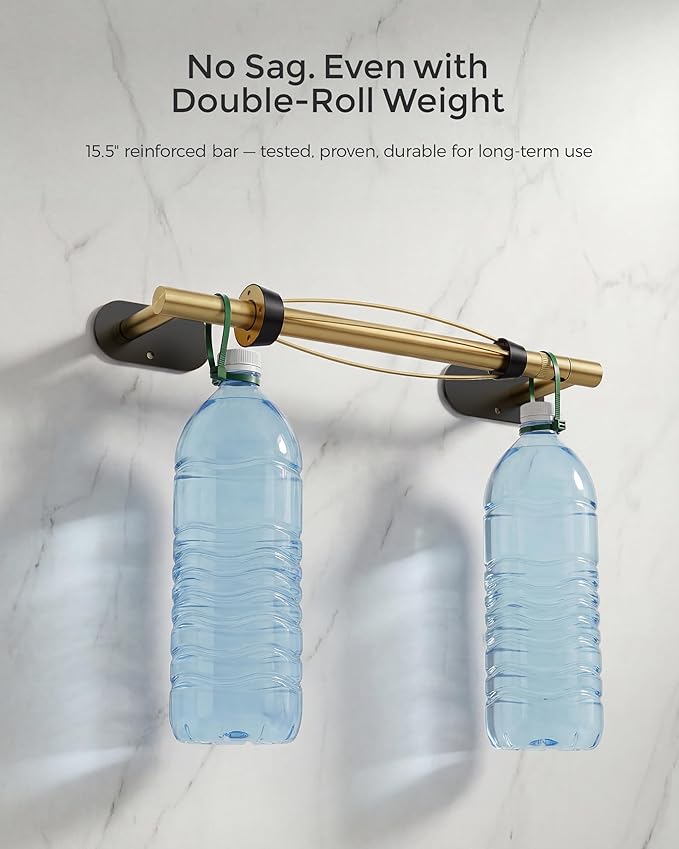 Paper Towel Holder Under Cabinet, Self Adhesive or Wall Mount - Image 6