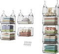 5 Tier Closet Hanging Organizer, Clothes Hanging Shelves by X-cosrack