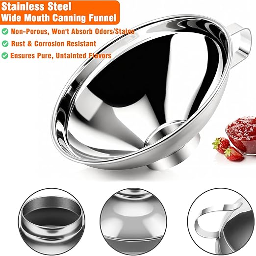 Wide Mouth Canning Funnel, Large Kitchen Funnel - Image 2