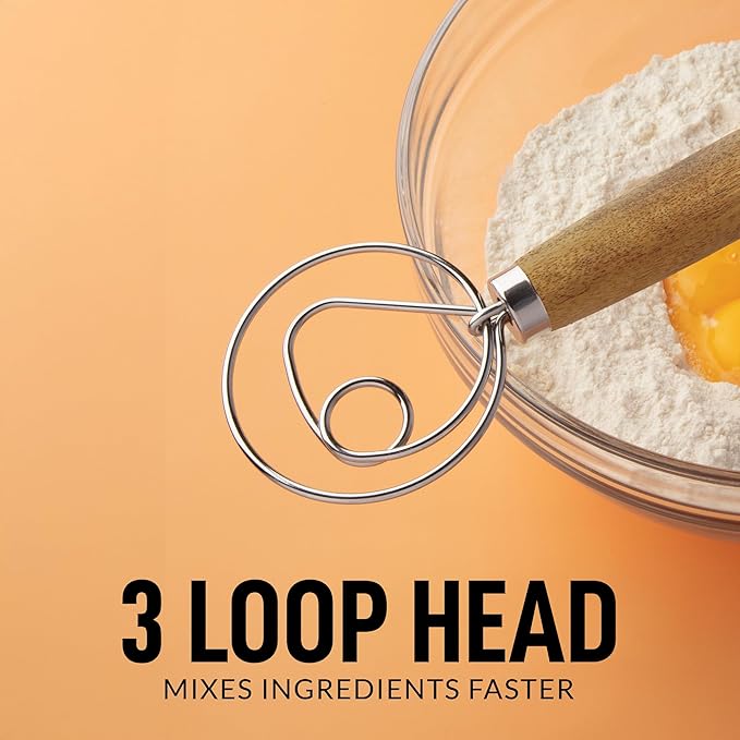 Zulay Kitchen 13-Inch Danish Dough Whisk - Image 5