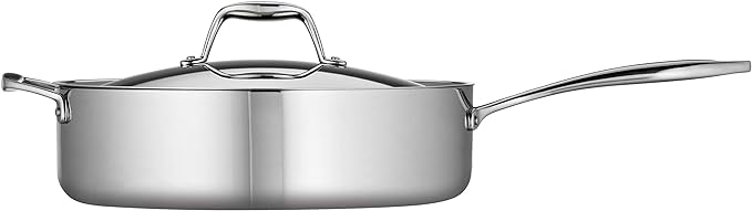 Tramontina Signature Tri-Ply Clad Stainless Steel 6-Quart Saute Pan - Image 2