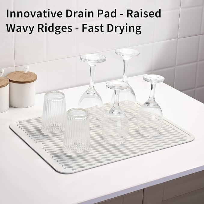 ZLR Silicone Dish Drying Mat & Heat Resistant Trivet - Image 8