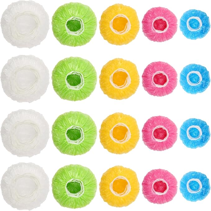 130Pcs Reusable Elastic Food Bowl Storage Covers, Sublaga Bowl Covers, Variety by Sublaga
