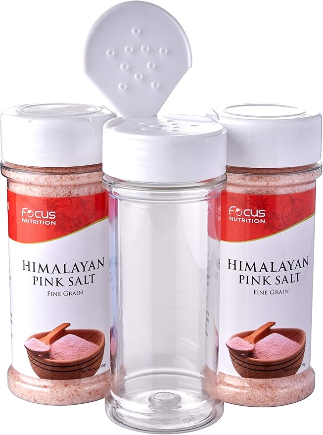 12 Pack of 6 Oz. Empty Clear Plastic Spice Bottles - Image 5