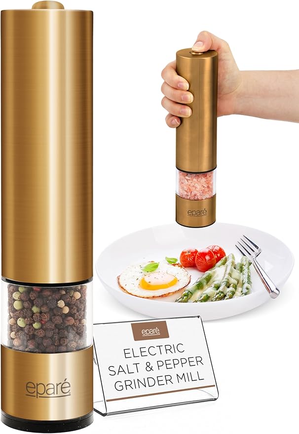 Eparé Brass Salt and Pepper Mill by Epare