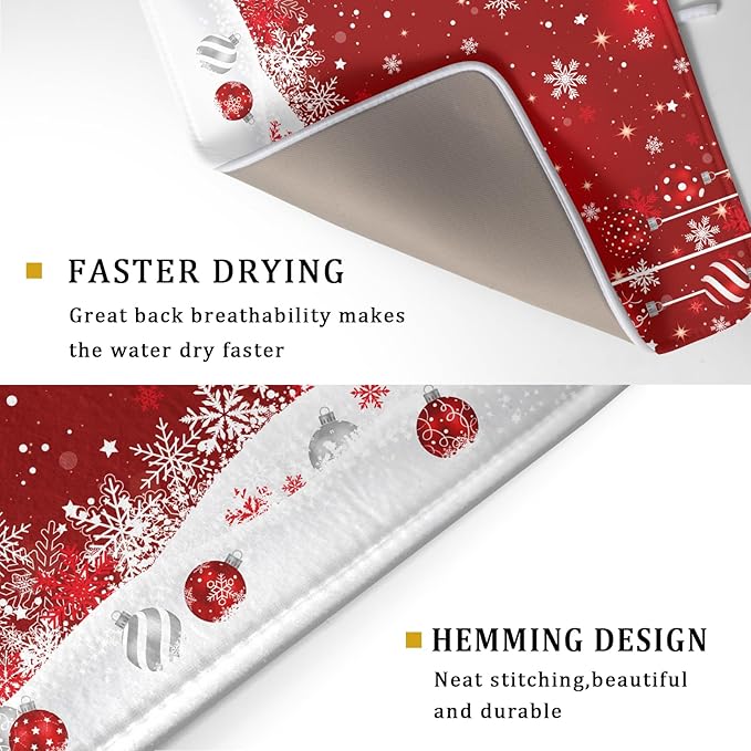 Giwawa Xmas Balls Dish Drying Mat - Image 3