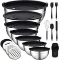 Unokit Mixing Bowls with Lids Set by Unokit