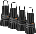 Handepo 4 Pcs Kitchen Aprons by Handepo