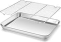Homikit Baking Sheet with Wire Rack, Metal Baking Tray Jelly Roll Pan with by Homikit