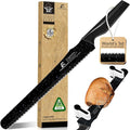 CoquusAid Upgrade Bread Knife for Homemade Bread, World‘s 1st Double Serrated by CoquusAid