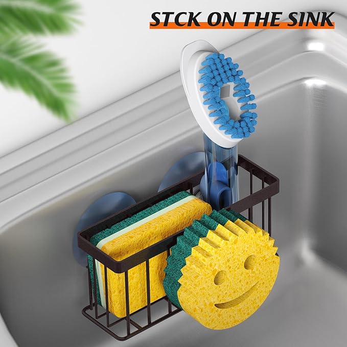 MURLONG Sponge Holder Smiley Face, Sink Caddy - Image 5