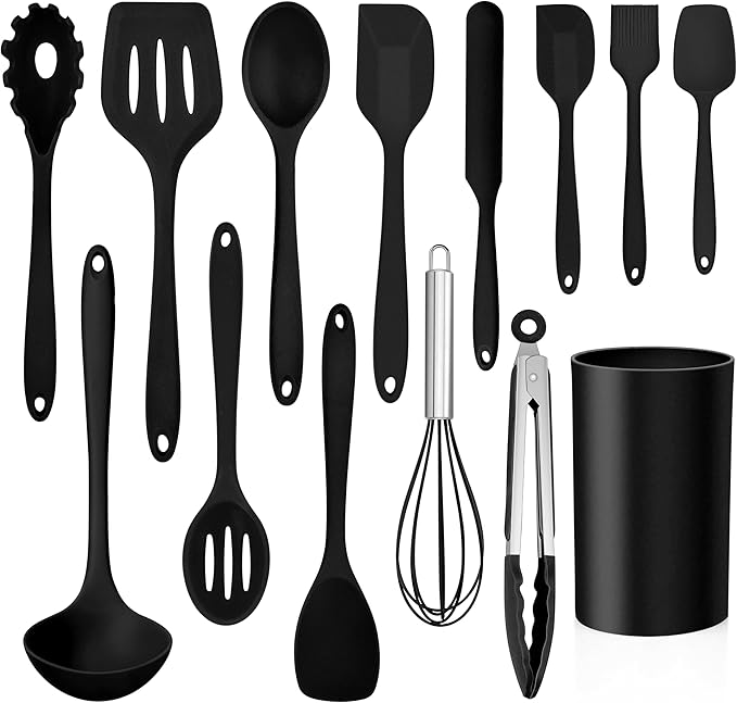 LIANYU 14 Pcs Silicone Kitchen Utensils Set by LIANYU