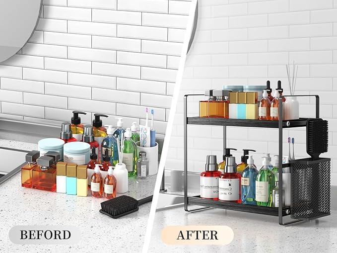 LEMIKKLE Bathroom Organizer Countertop, Counter Organizer - Image 6