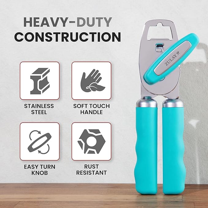 Zulay Kitchen Heavy Duty Stainless Steel Can Opener Manual - Image 3