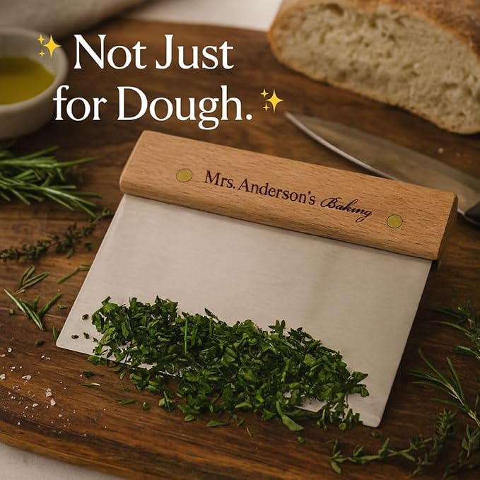 Mrs. Anderson's Baking Pastry Dough Scraper, 6 Inch, Stainless Steel And Wood - Image 6