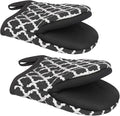 1 Pair Short Oven Mitts by Qulable