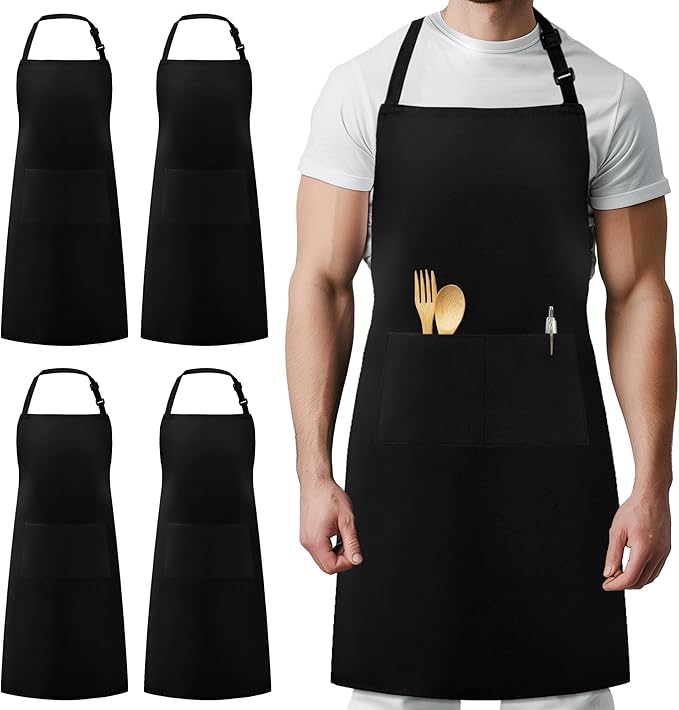 Syntus 4 Pack Adjustable Bib Apron by Syntus