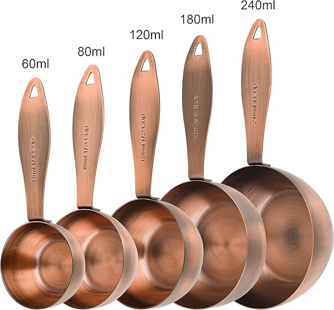 Measuring Cups and Spoons Set, 12 Pieces Stainless Steel Measuring Cup Set - Image 4