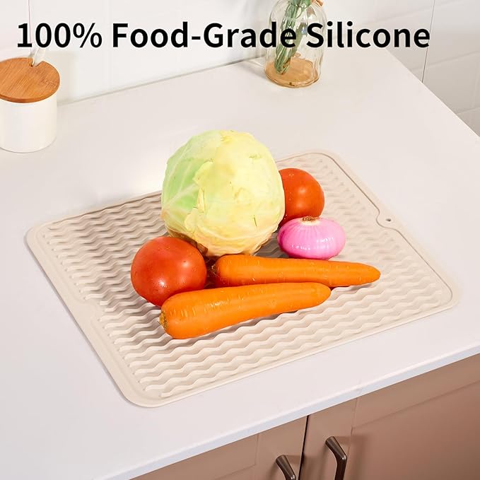 ZLR Silicone Dish Drying Mat & Heat Resistant Trivet - Image 9