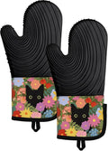 Slohif Long Silicone Oven Mitts Heat Resistant by Slohif