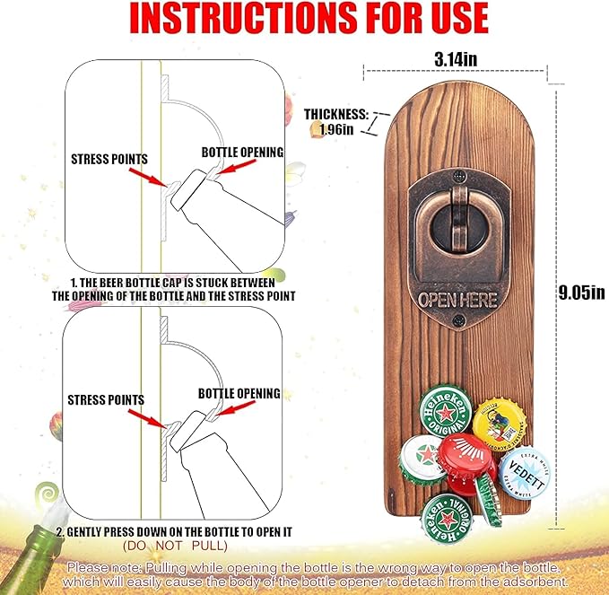 Beer Bottle Opener Wall Mounted - Image 3