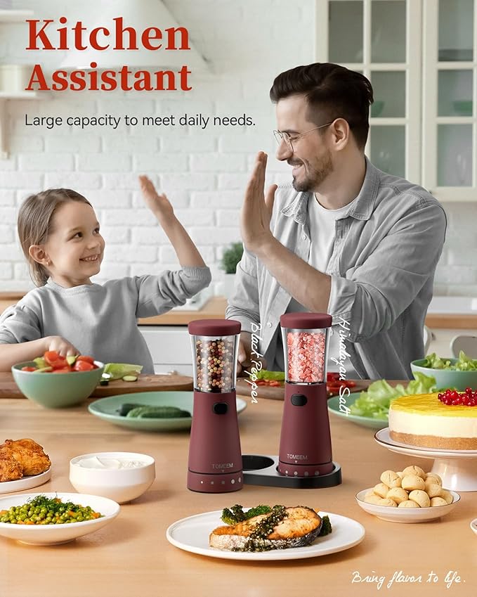 Electric Salt and Pepper Grinder Set - Image 8