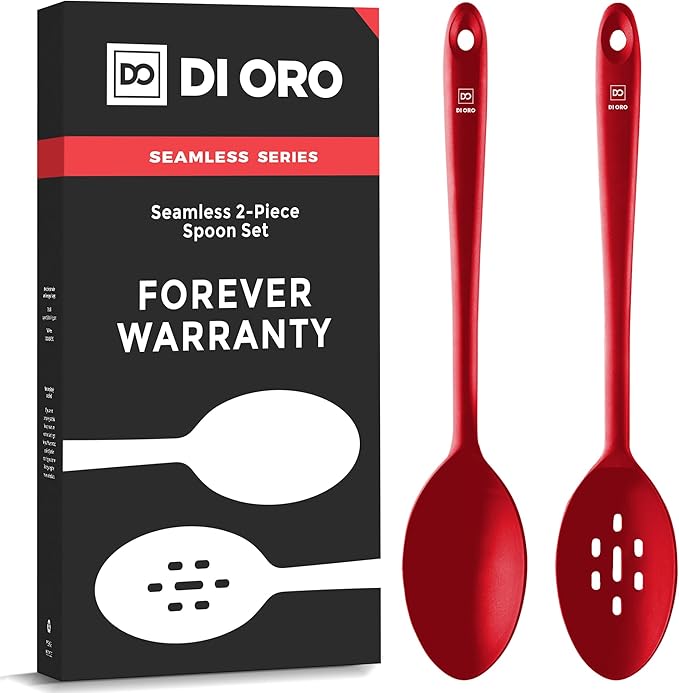 DIORO Silicone Mixing & Serving Spoons by DIORO