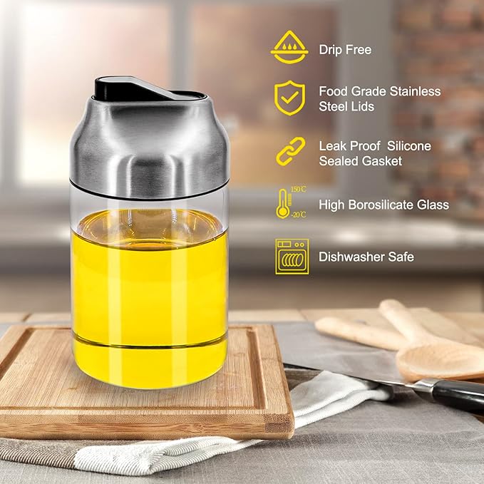 Aelga Soy Sauce Dispenser, 7oz Non-Drip Spout Oil and Vinegar Dispenser - Image 2