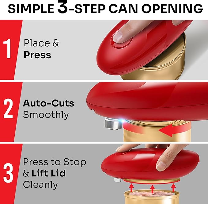 MUELLER HOME SmoothEdge Auto Can Opener Electric – Battery‑Operated - Image 4