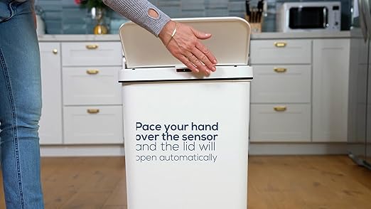 SIMPLI-MAGIC 79502 13 Gallon Touchless Sensor Trash Can, Rectangle Garbage Bin - Image 11
