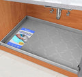 SIKADEER 19" x 19" Under Sink Mat Waterproof, Silicone Mat Kitchen Drawer Shelf by SIKADEER