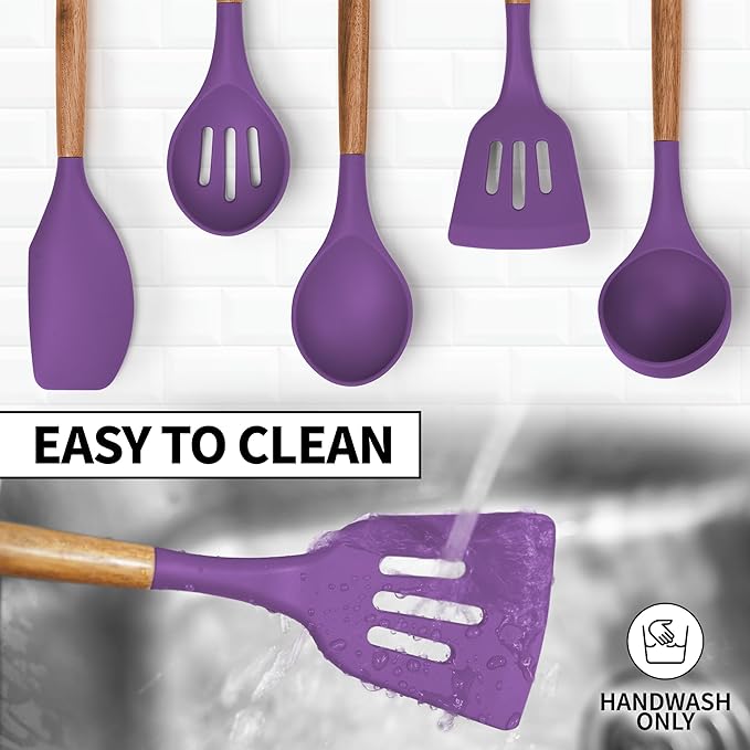 Zulay Kitchen Non-Stick Cooking Utensils Set - Image 7