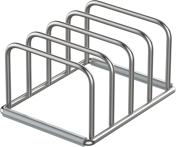 KORRTFID Cutting Board Organizer Stand Holder, 304 Stainless Steel Chopping - Image 8