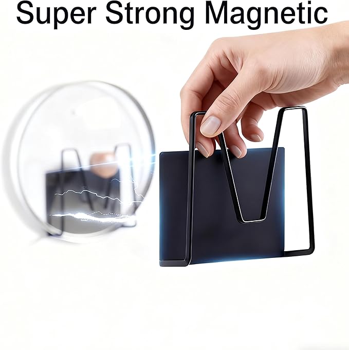 Magnetic Pot Lid Holder for Refrigerator, 2 Pack Strong Magnetic Pot Lid - Image 3