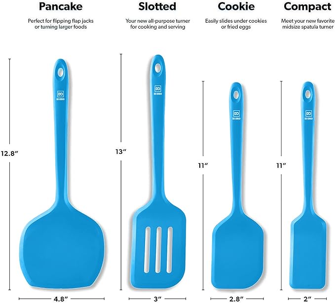 New DI ORO Silicone Turner Spatula Set - Image 5