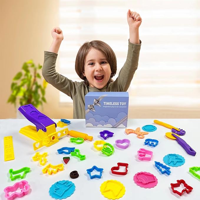 Dough Tools for Kids- Play Sets Accessories Include Animal Molds Stamps Cutter - Image 2