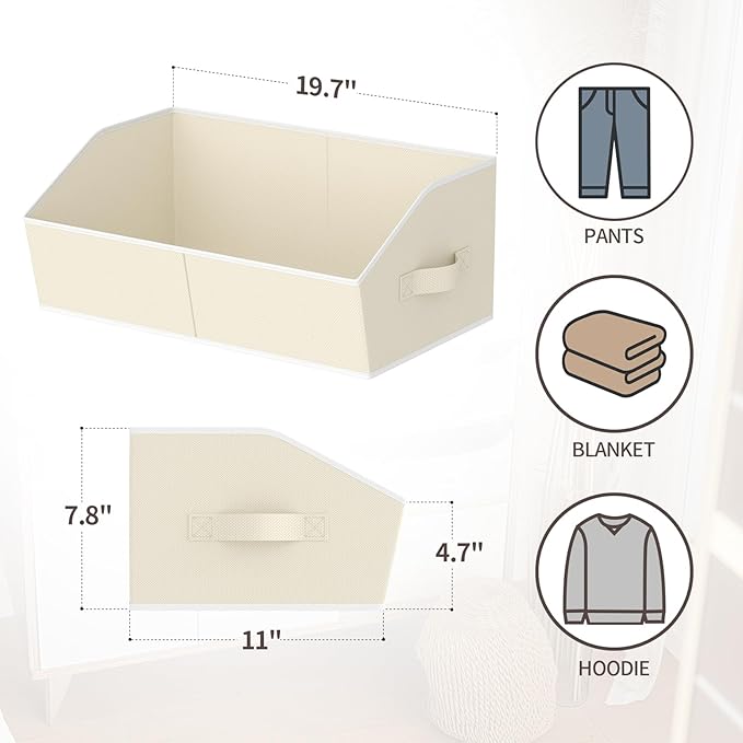 Homsorout Storage Bins for Shelves - Image 2