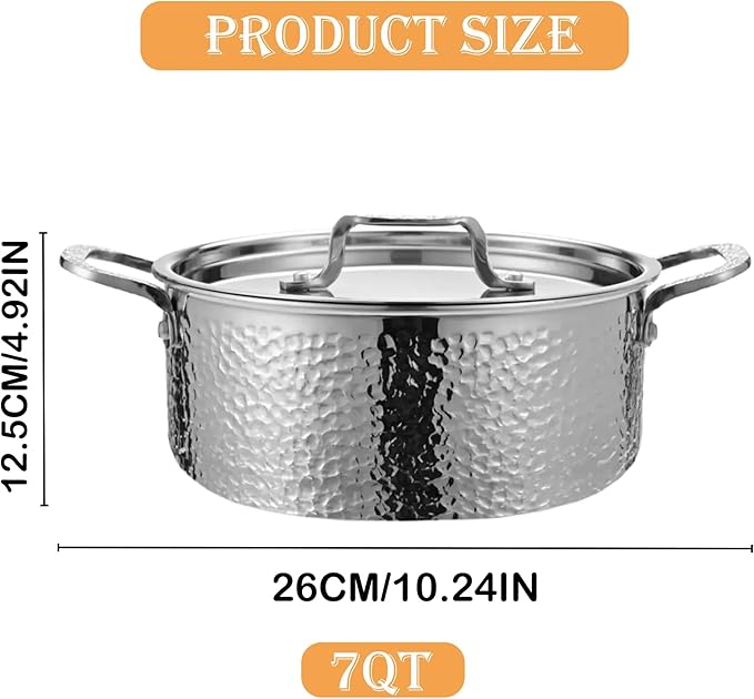 Vivicreate Tri-Ply Stainless Steel Stockpot – Deep Cooking Pot - Image 9