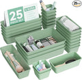 BiuLeon 25 PCS Plastic Drawer Organizers Set, 4-Sizes Vanity and Makeup by Unknown