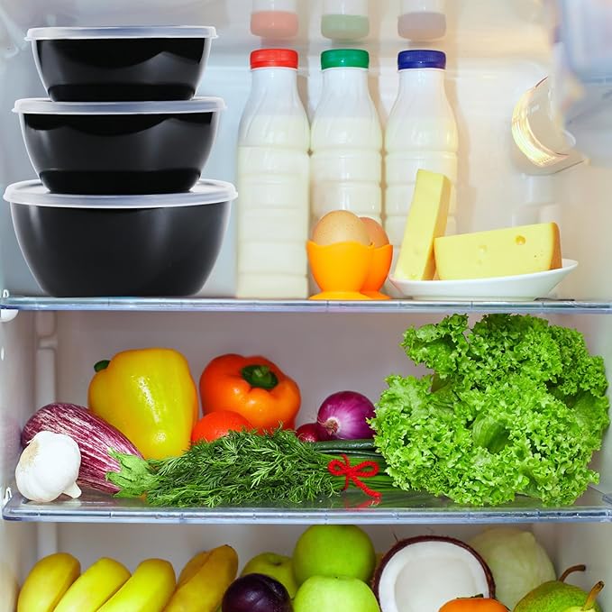 4-Piece Classic Plastic Prep Bowls - Image 4