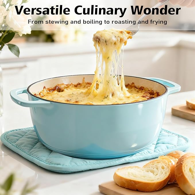 Umite Chef 6QT Enameled Cast Iron Dutch Oven - Image 4