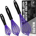 Walfos Whisk, 7+9+11in Silicone Whisks by Walfos
