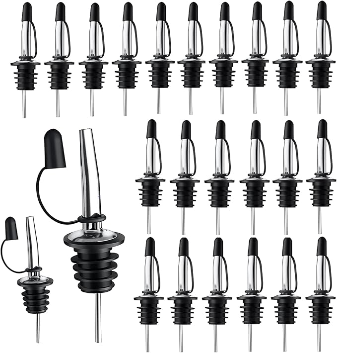 Pafusen 24 Pack Stainless Steel Speed Pourers Spouts by Pafusen